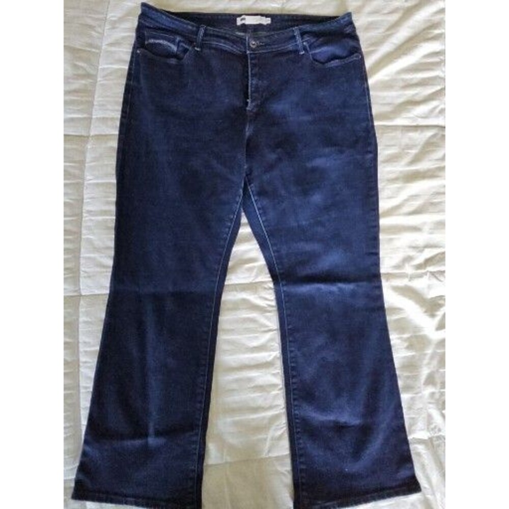 Levis 512 Jeans Womens 22W Blue Pants Bootcut Perfectly Shaping 38x29 Dark Wash